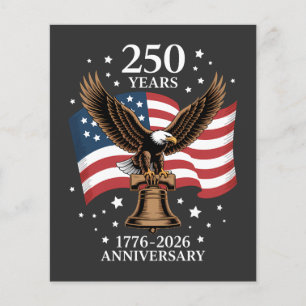 Adelaar en Vlag 250 Jaar Amerika 1776-2026 Flyer