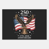 Adelaar en Vlag 250 Jaar Amerika 1776-2026 Inpakpapier Vel (Voorkant 3)