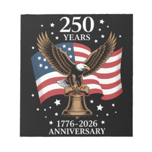 Adelaar en Vlag 250 Jaar Amerika 1776-2026 Notitieblok