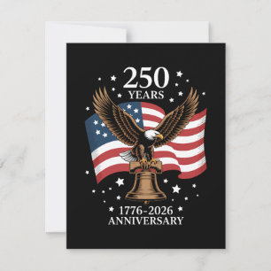 Adelaar en Vlag 250 Jaar Amerika 1776-2026 Save The Date