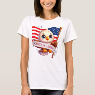 Adelaar God Zegen Amerika Vlag Patriottisch 🦅🇺🇸 T-shirt