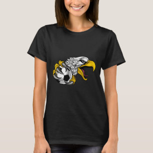 Adelaar Havik Voetbal Voetbal Cartoon Personage T-shirt