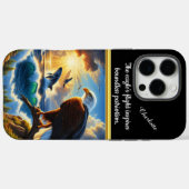 Adelaar houdt toezicht op walvis bij zonsondergang Case-Mate iPhone case (Achterkant (horizontaal))