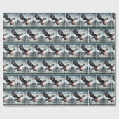 Adelaar maakt een touchdown cadeaupapier (Vlak)