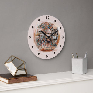 Adelaar - Man - Wolf - waterverf art 1 - Fan Fun Grote Klok