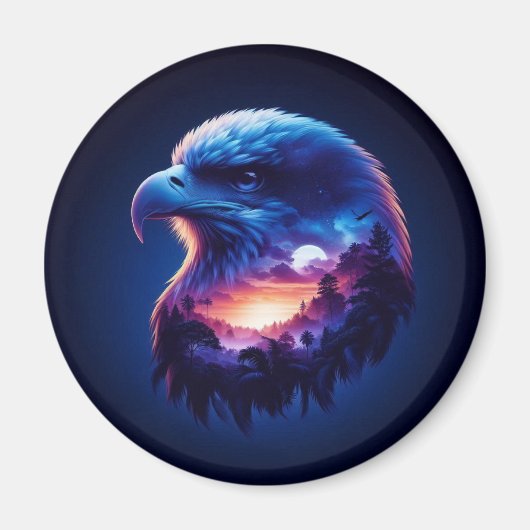 Adelaar overladen met mystiek zonsonderganglandsch magneet (Voorkant)