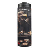 Adelaar tussen de herfstbladeren thermosbeker (Voorkant)