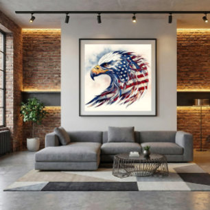Adelaar van de Vrijheid Canvas Afdruk