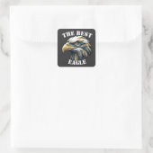 Adelaar Vierkante Sticker (Tas)