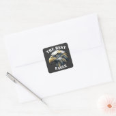 Adelaar Vierkante Sticker (Envelop)