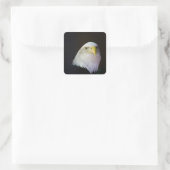 adelaar vierkante sticker (Tas)
