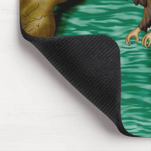 Adelaar Vliegen over de rivier in de bergen Muismat (Hoek)