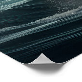 Adelaar zweeft over vis op water poster (Hoek)