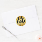 ADELAARS - GOUD RONDE STICKER (Envelop)