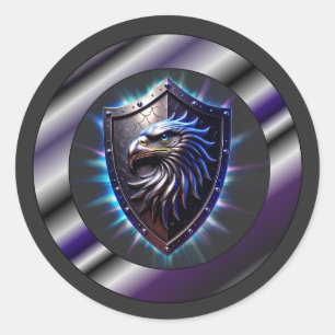 Adelaars Schild Ronde Sticker