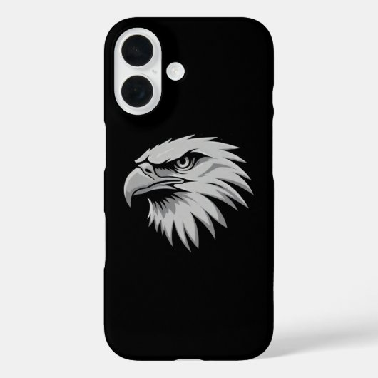Adelaarskop gewaagd dierlijk ontwerp, mannen's Sty Case-Mate iPhone Case (Achterkant)