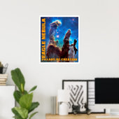 Adelaarsnevel Pilaren der Schepping Poster (Thuiskantoor)