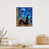 Adelaarsnevel Pilaren der Schepping Poster (Keuken)