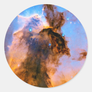 Adelaarsnevel Stellaire Spits NASA Hubble Ruimtest Ronde Sticker