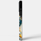 Adelaarsversierde Afrikaanse krijger, AI-kunst Case-Mate iPhone Case (Achterkant / Links)