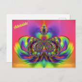 ADELAIDE ~ 3D Design Patroon ~ Multi kleuren Briefkaart (Voorkant / Achterkant)