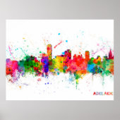 Adelaide Australia Skyline Poster (Voorkant)
