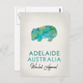 Adelaide Australia Wombat Briefkaart (Voorkant / Achterkant)