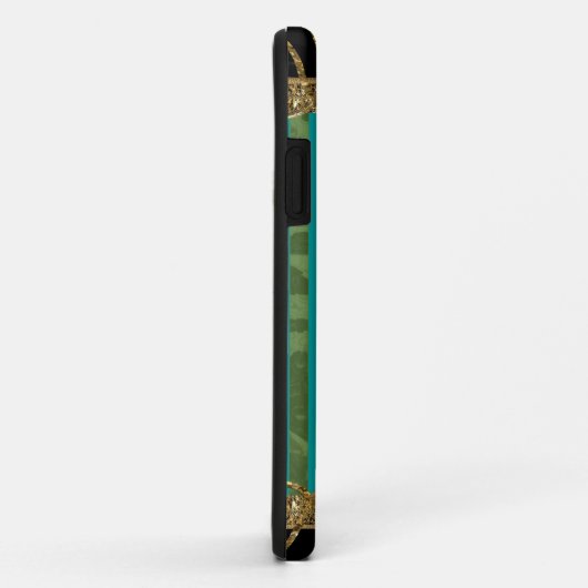 Adelaide Baroque Girly Stripe eLEGANCE Monogram Case-Mate iPhone Case (Achterkant/rechts)