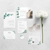 Adelaide Bruiloft Monogram Ronde Sticker