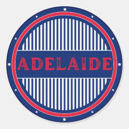 Adelaide City Pride Emblem – Australian Identity Ronde Sticker