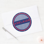 Adelaide City Pride Emblem – Australian Identity Ronde Sticker (Envelop)