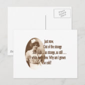 Adelaide Crapsey Warning Briefkaart (Voorkant / Achterkant)