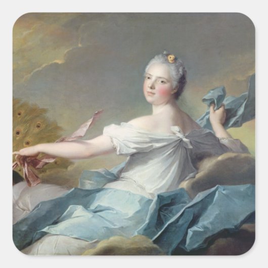 Adelaide de France, als onderdeel van Air Vierkante Sticker (Voorkant)