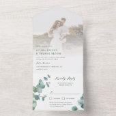 Adelaide Faire-part de mariage Avec Carte Postale  (À l'intérieur)