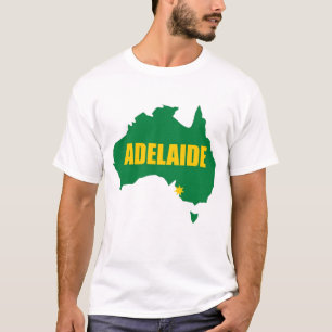 Adelaide Green en Gold Map T-Shirt