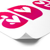 Adelaide in Hearts Poster (Hoek)