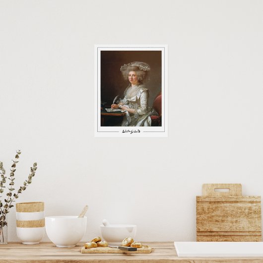 Adélaïde Labille-Guiard Zedign Poster d'art #8 (Cuisine)