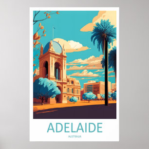 Adelaide Park Nationaal Vintage Reisposter Ski Poster
