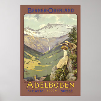 Adelboden Berner Oberland Switzerland Swiss Suisse Poster