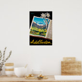 Adelboden, Suisse, Affiche de voyage de ski (Cuisine)