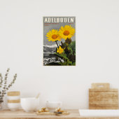 Adelboden, Suisse, Affiche de voyage de ski (Cuisine)