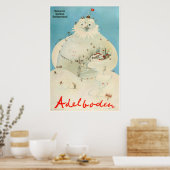 Adelboden, Zwitserland, Ski-reisposter Poster (Keuken)
