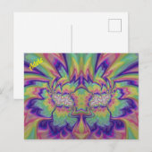 ADELE ~ 3D Fractal Design Patroon ~ Multicolor Briefkaart (Voorkant / Achterkant)