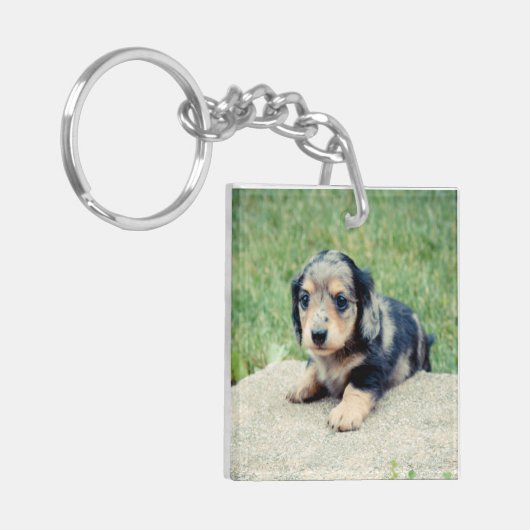 Adele 6wks Double Photo Keepomwille Sleutelhanger (Voorkant Links)