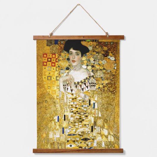 Adele Bloch-Bauer I van Gustav Klimt Art Nouveau Hangend Wandkleed (Voorkant)