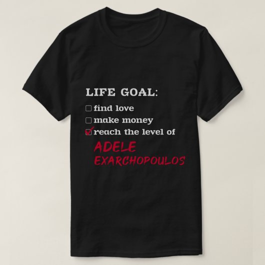 Adele Exarchopoulos - Levensdoel T-shirt (Design voorkant)