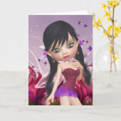 Adele Fairy Groetjes Kaart (Gele Bloem)