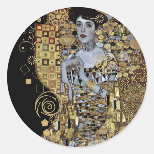 Adele Klimt Sticker (Voorkant)