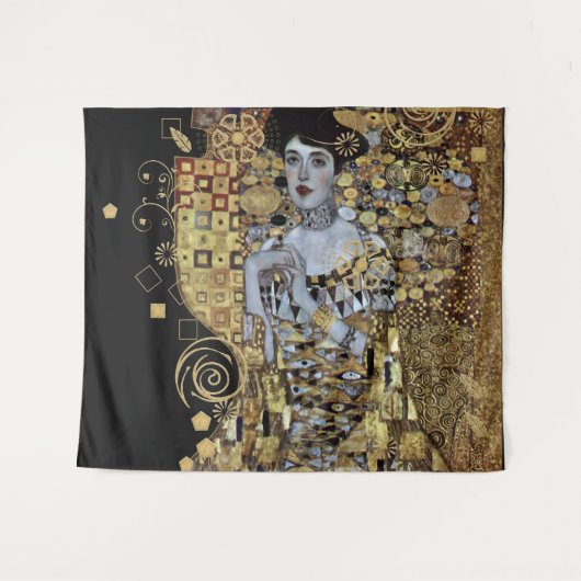 Adele Klimt Tapestry Wandkleed (Voorkant (horizontaal))