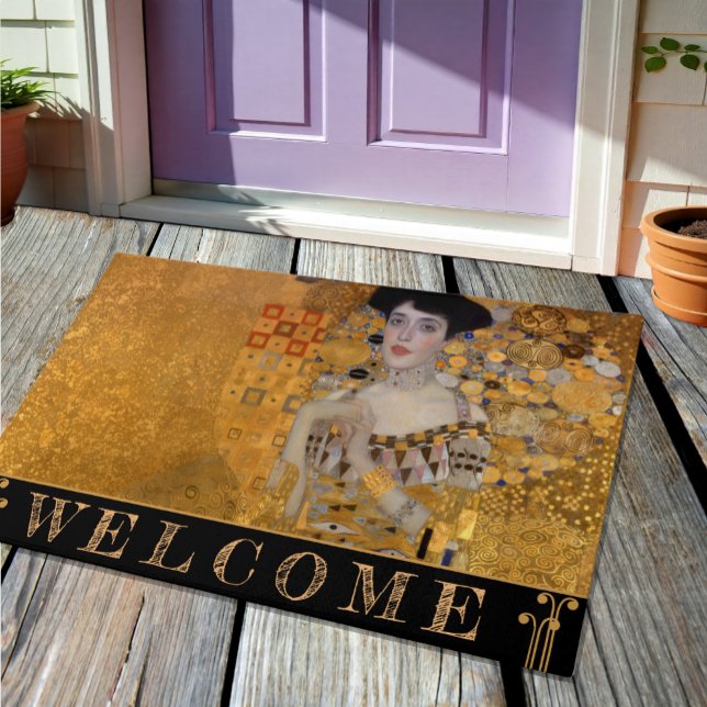 Adele, Lady in Gold van Gustav Klimt,  Deurmat (Adele, Lady in Gold Welcome Mat)